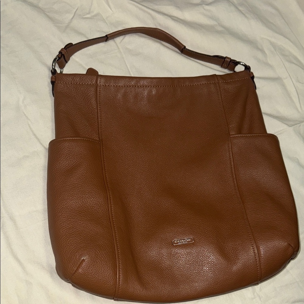 Coach Tan Leather Shoulder Bag